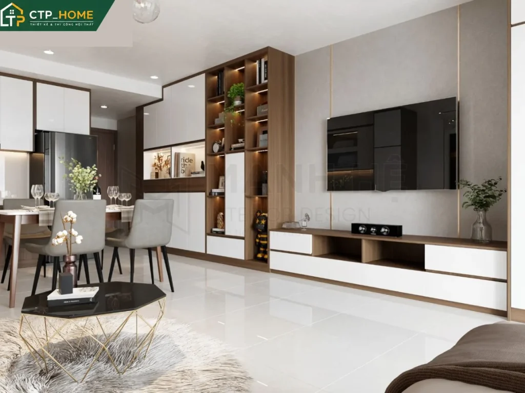 Thiết kế nội thất chung cư Gateway Vũng Tàu 31m2 hiện đại – CTP_HOME - Ảnh 6
