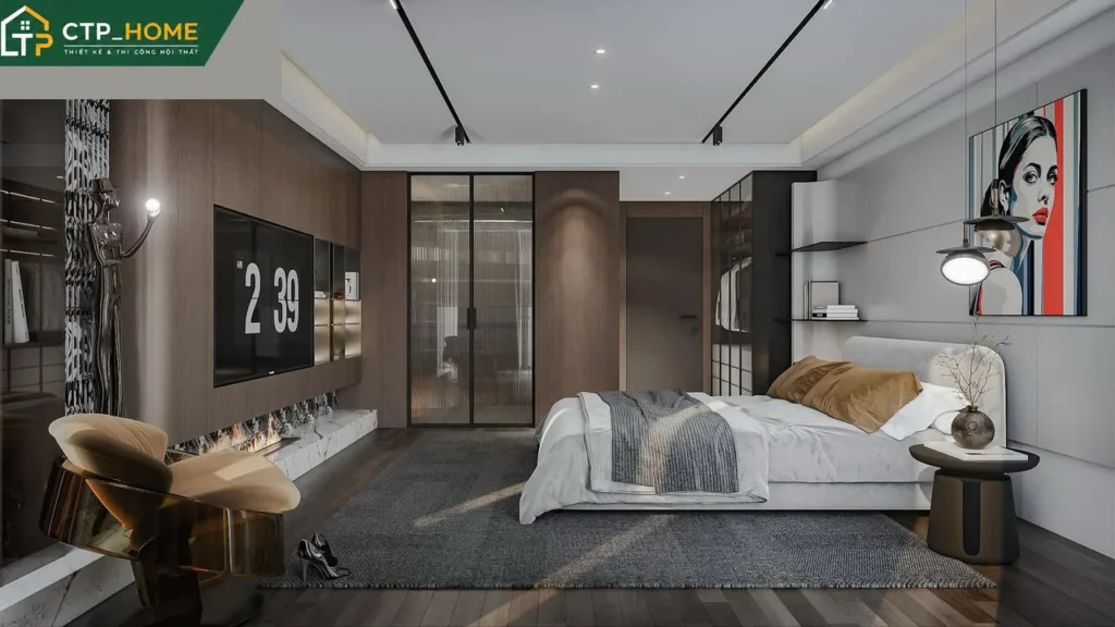 Thiết kế nội thất chung cư Golden River 135m2 hiện đại tại Quận 1 - Ảnh 6