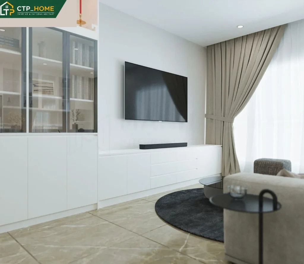 Thiết kế nội thất chung cư Happy Valley Premier 75m2 2 PN hiện đại và tối ưu - Ảnh 1