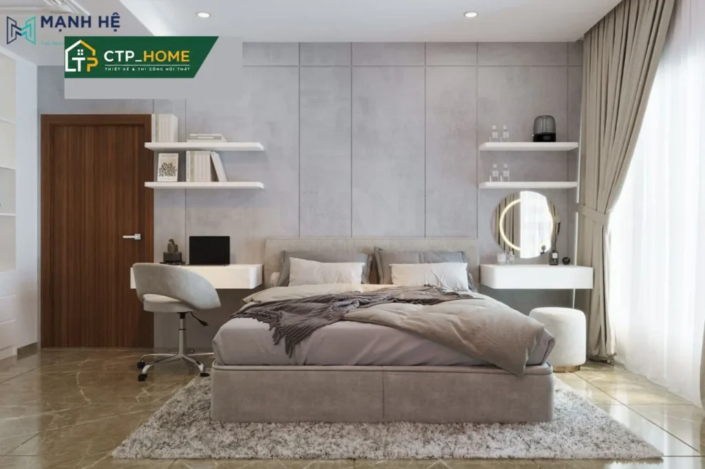 Thiết kế nội thất chung cư Happy Valley Premier 75m2 2 PN hiện đại và tối ưu - Ảnh 6