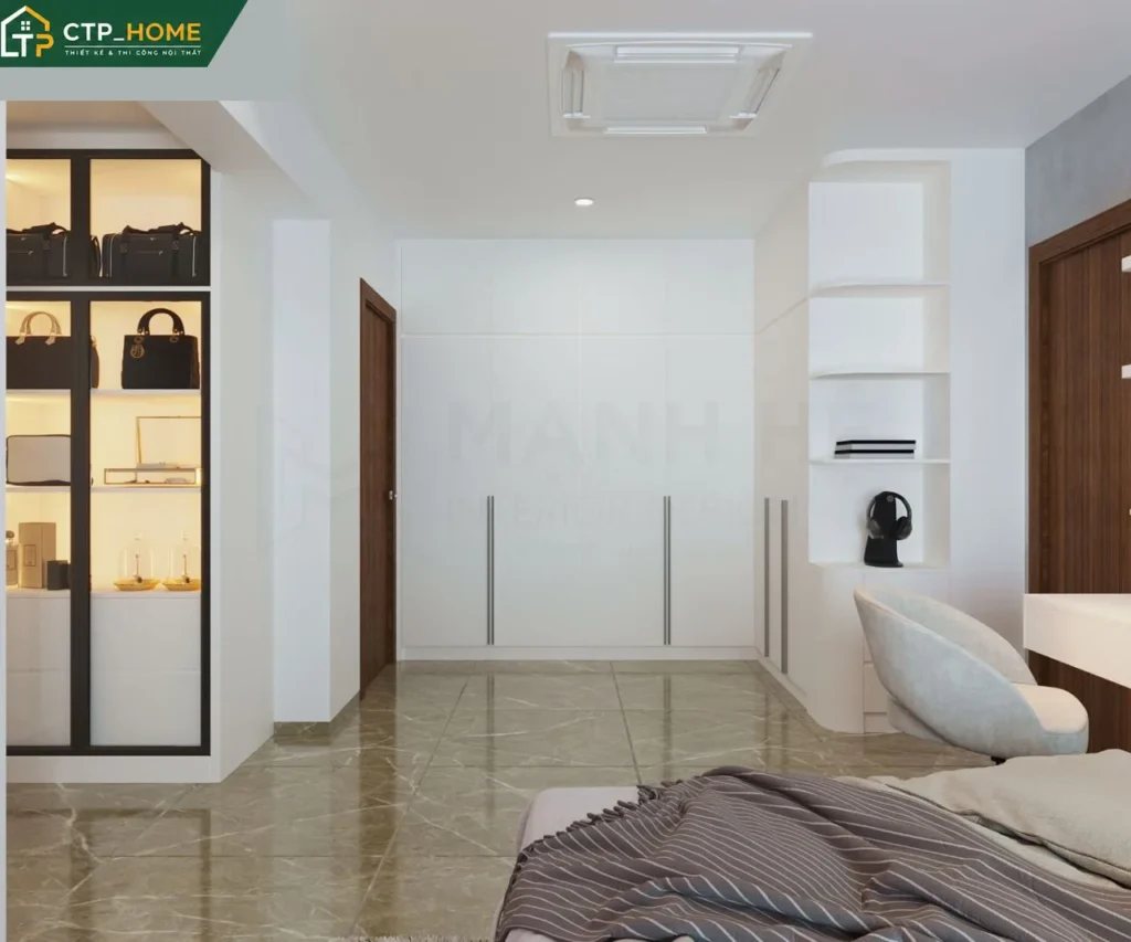 Thiết kế nội thất chung cư Happy Valley Premier 75m2 2 PN hiện đại và tối ưu - Ảnh 8
