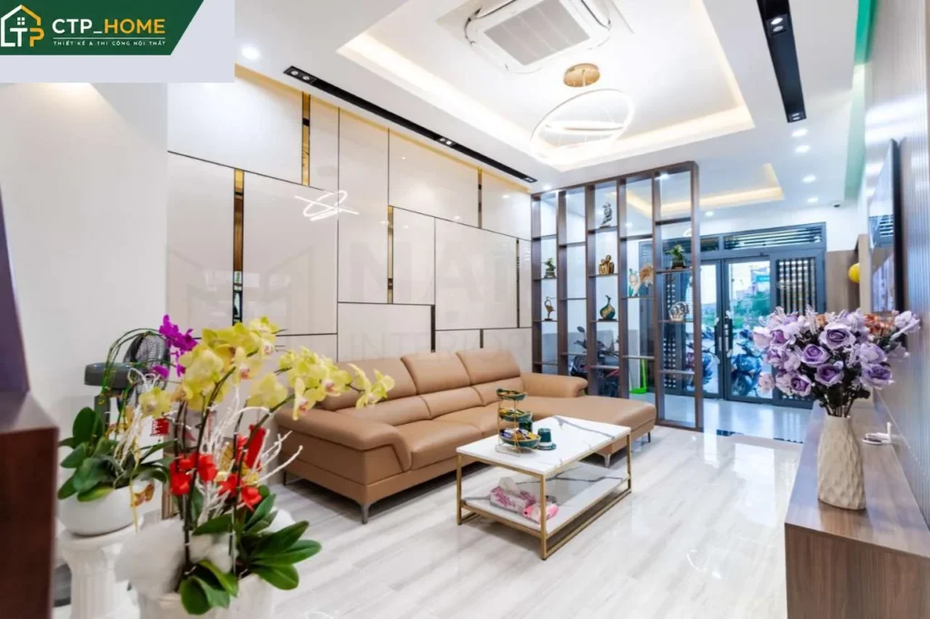 Hoàn thiện nội thất nhà phố Bình Định 4PN 120m2 tại Quận 7 – Thiết kế hiện đại sang trọng - Ảnh 2