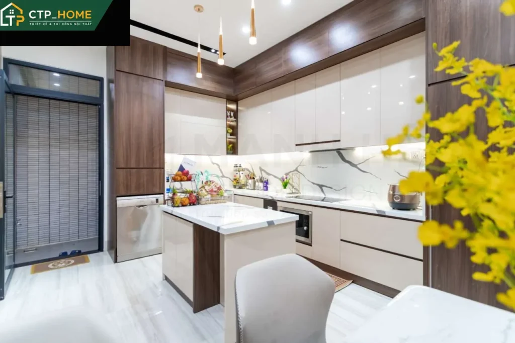Hoàn thiện nội thất nhà phố Bình Định 4PN 120m2 tại Quận 7 – Thiết kế hiện đại sang trọng - Ảnh 8
