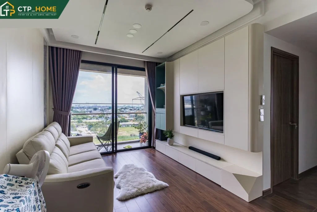 Hoàn thiện nội thất chung cư Akari Bình Tân 99m2 3 tầng sang trọng - Ảnh 2