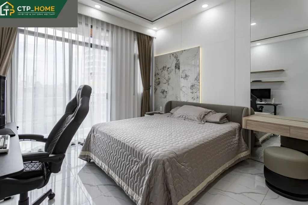 Hoàn thiện nội thất nhà phố 3 tầng phường Minh Phụng – Thiết kế hiện đại và sang trọng - Ảnh 5