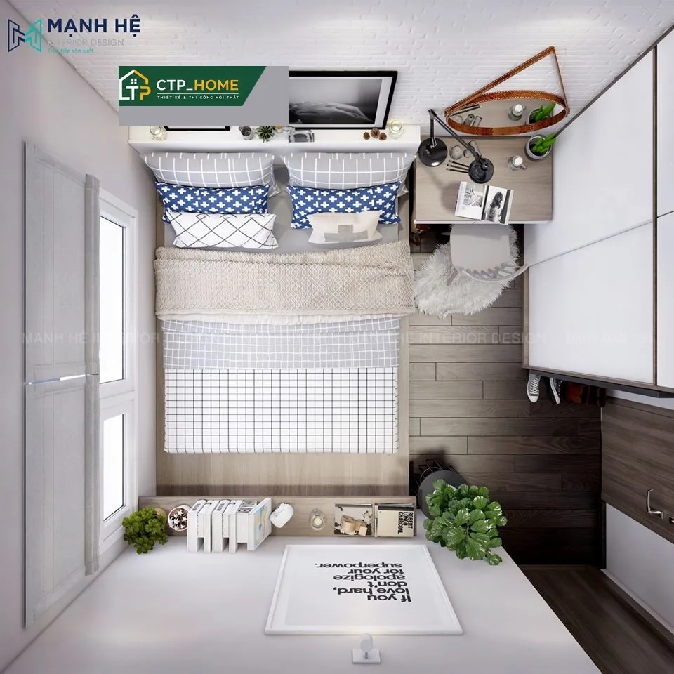 Thiết kế nội thất chung cư Lavita Garden 60m2 hiện đại cho anh Hoàng - Ảnh 9