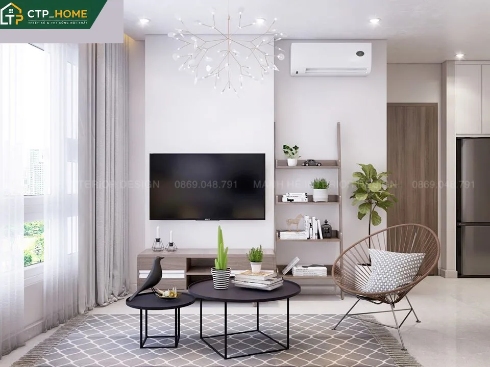 Thiết kế nội thất chung cư Lavita Garden 60m2 hiện đại cho anh Hoàng - Ảnh 1