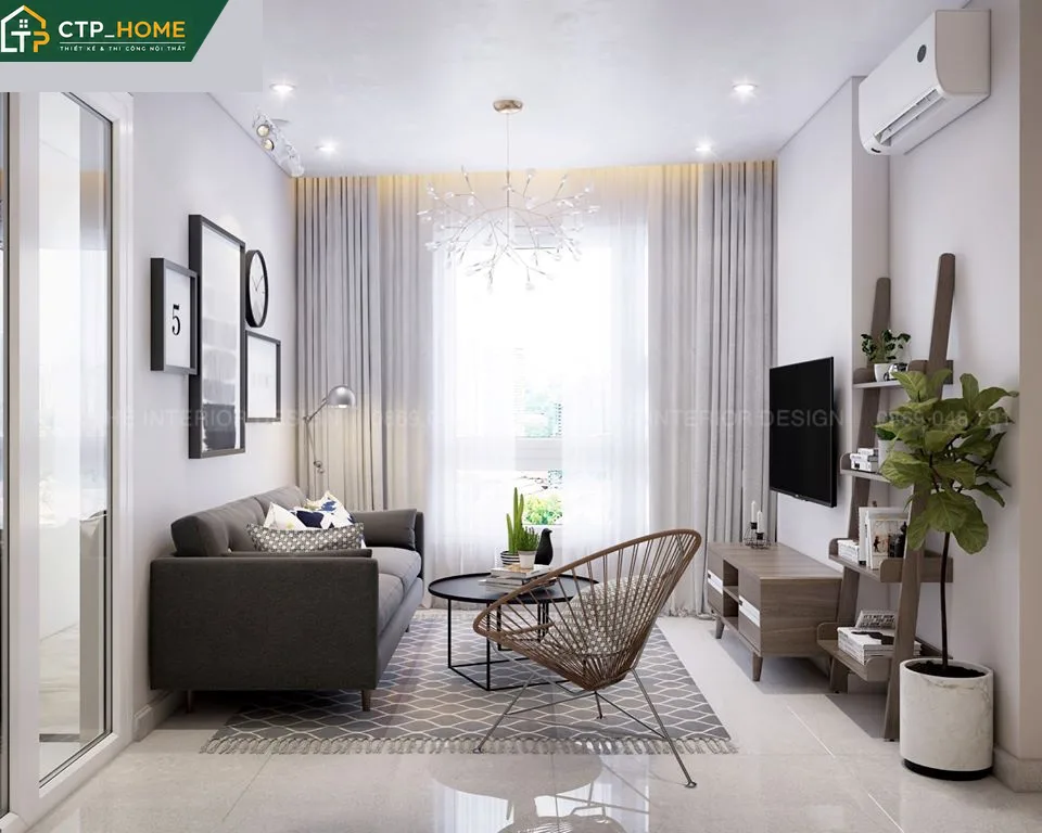 Thiết kế nội thất chung cư Lavita Garden 60m2 hiện đại cho anh Hoàng - Ảnh 2