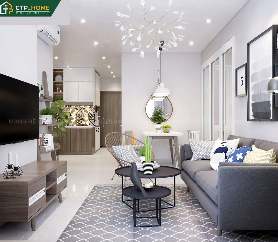 Thiết kế nội thất chung cư Lavita Garden 60m2 hiện đại cho anh Hoàng - Ảnh 3