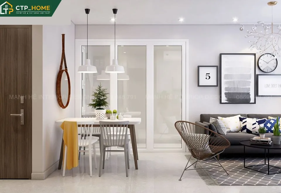 Thiết kế nội thất chung cư Lavita Garden 60m2 hiện đại cho anh Hoàng - Ảnh 5