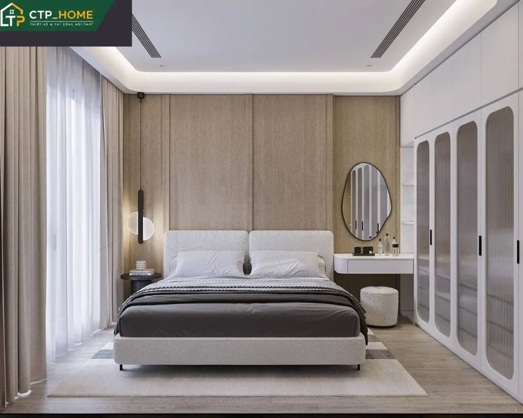Thiết kế nội thất chung cư Lumiere Boulevard 73m2 hiện đại 2PN - Ảnh 4