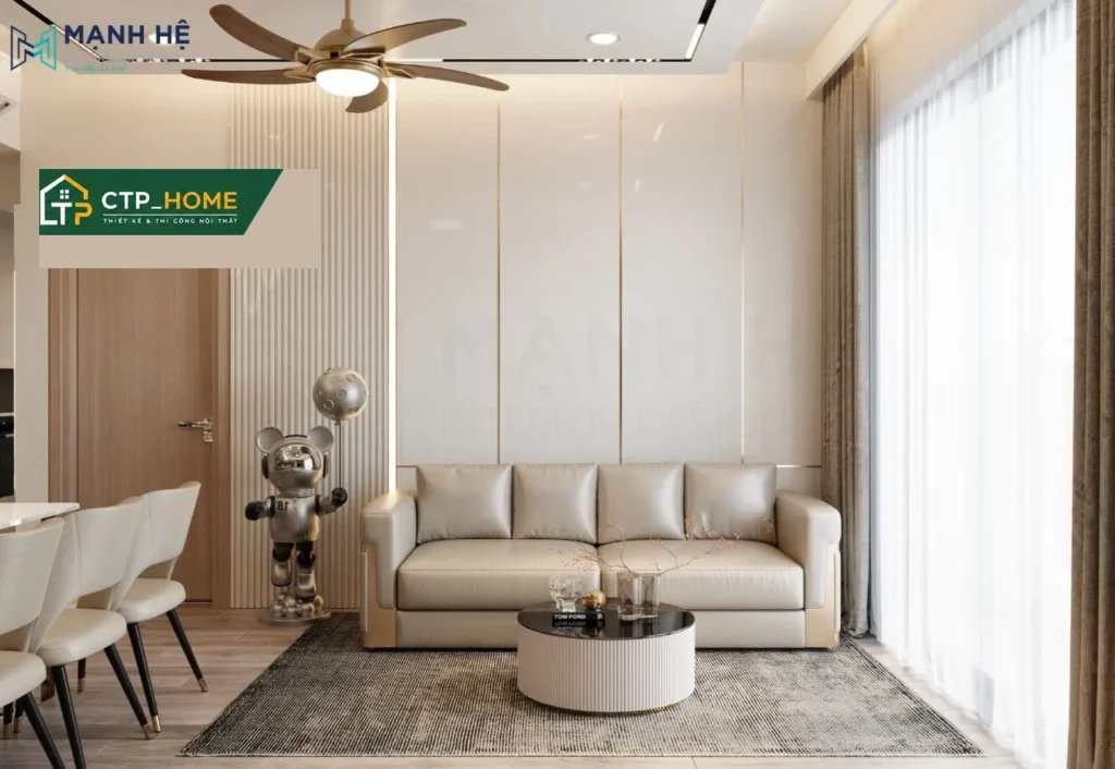 Thiết kế nội thất chung cư Masteri Centre Point 89m2 Type 2 hiện đại - Ảnh 9