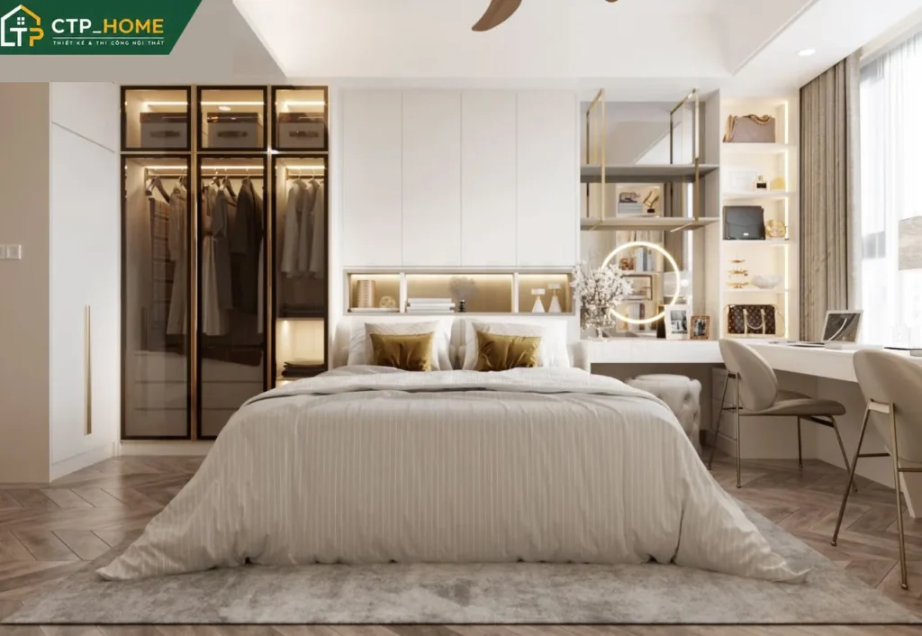 Thiết kế nội thất chung cư Masteri Centre Point 89m2 Type 2 hiện đại - Ảnh 4