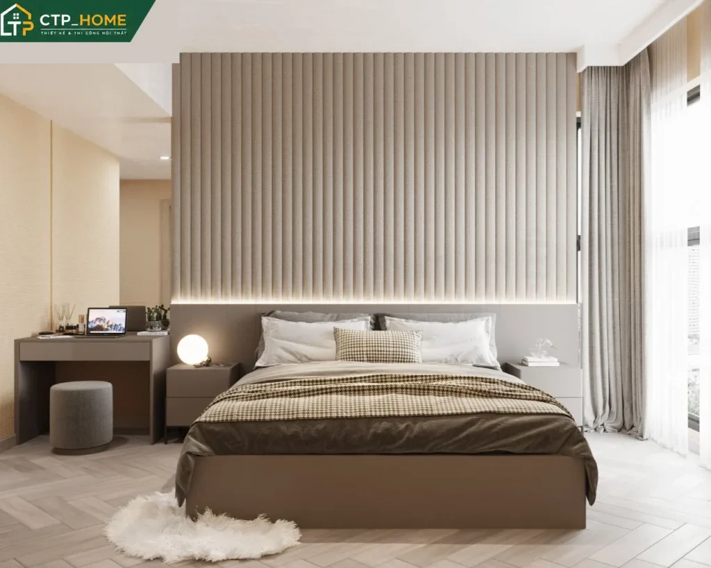 Thiết kế nội thất chung cư Masteri Centre Point 90m2 Type 1 hiện đại - Ảnh 4