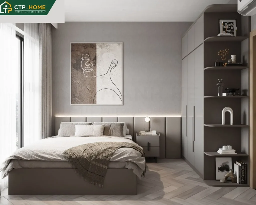 Thiết kế nội thất chung cư Masteri Centre Point 90m2 Type 1 hiện đại - Ảnh 5