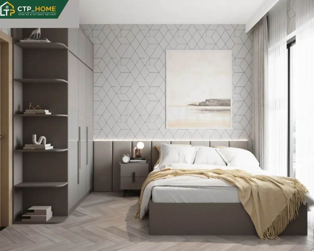 Thiết kế nội thất chung cư Masteri Centre Point 90m2 Type 1 hiện đại - Ảnh 6