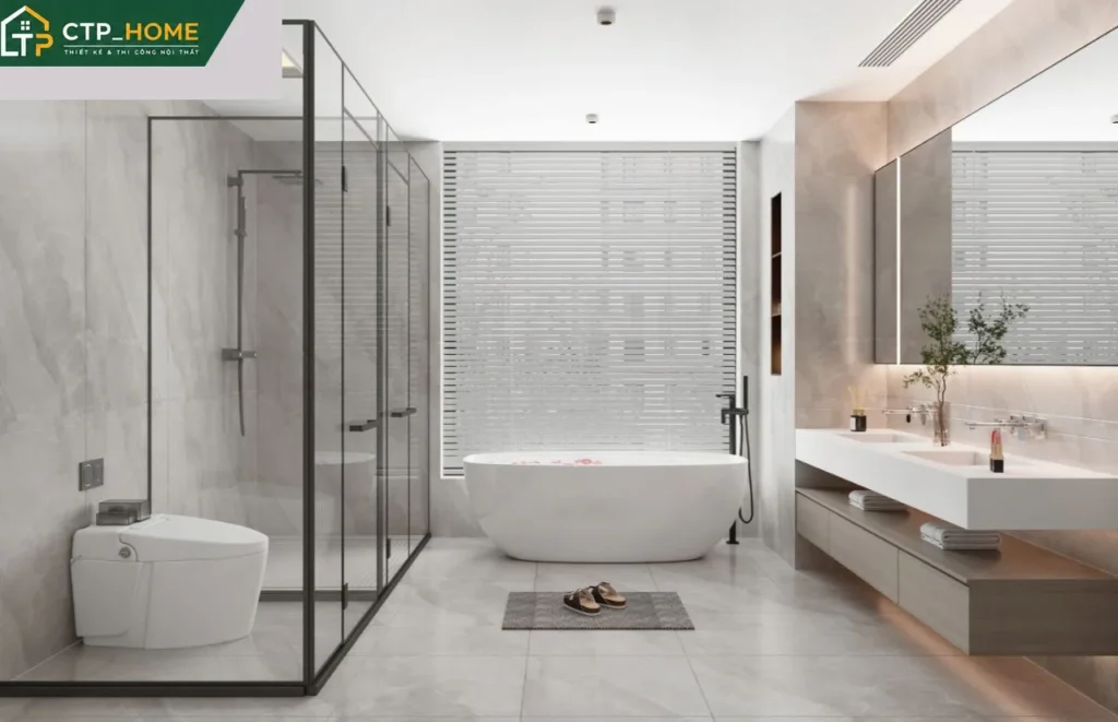 Thiết kế nội thất chung cư Masteri Thảo Điền 150m2 2 phòng ngủ hiện đại - Ảnh 8
