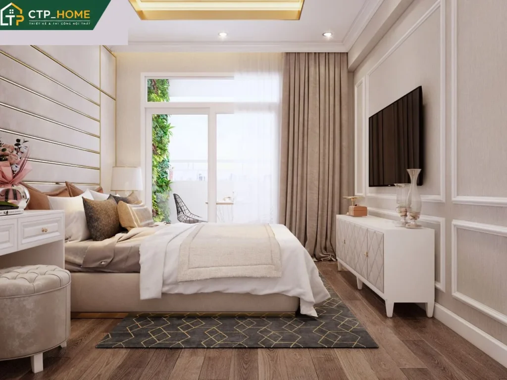 Thiết kế nội thất chung cư Melody Vũng Tàu 83m2 – 2 phòng ngủ hiện đại - Ảnh 5