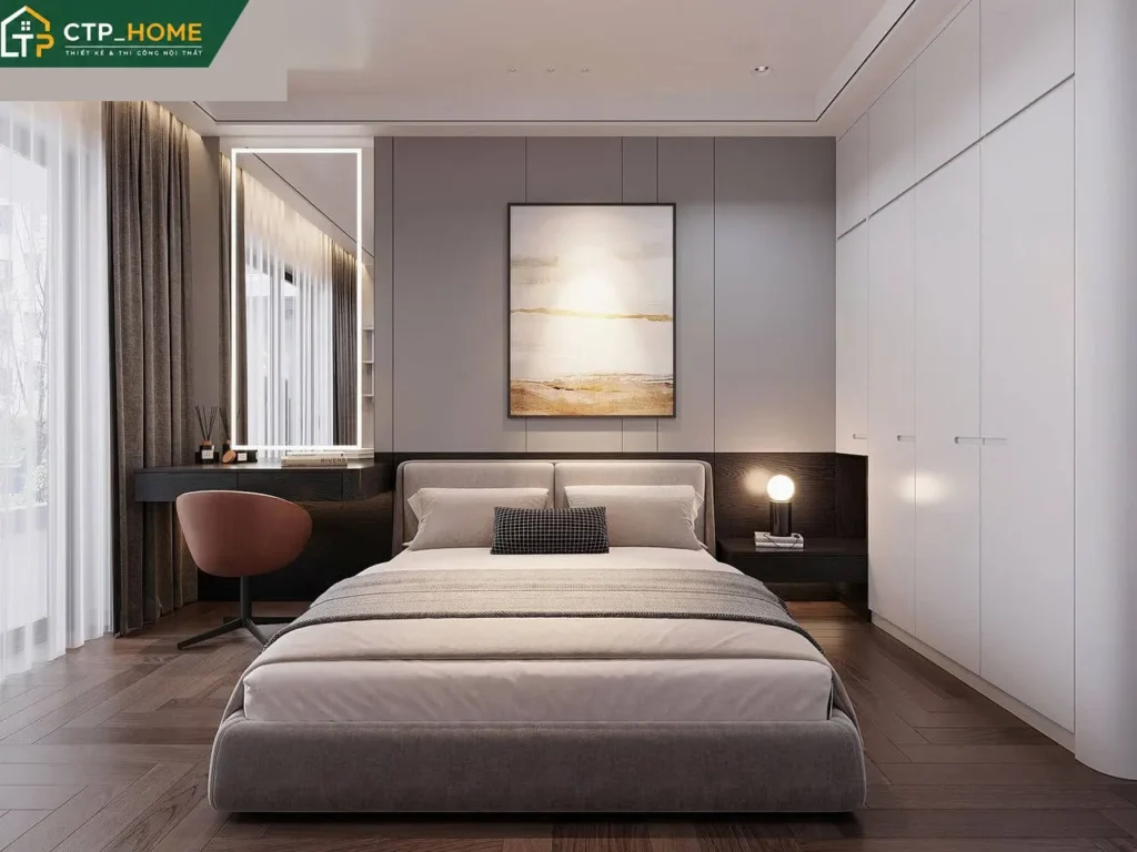 Thiết kế nội thất chung cư Mulberry Lane 133m2 hiện đại 3 phòng ngủ - Ảnh 9
