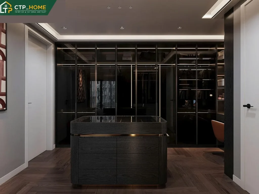 Thiết kế nội thất chung cư Mulberry Lane 133m2 hiện đại 3 phòng ngủ - Ảnh 7