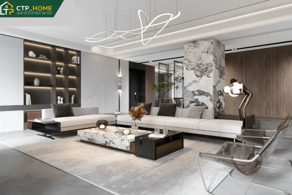 Thiết kế nội thất chung cư Newberry Residence 135m2 hiện đại – CTP_HOME - Ảnh 2