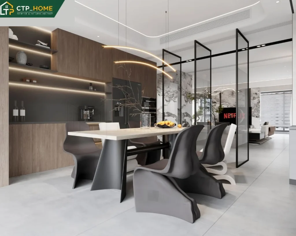 Thiết kế nội thất chung cư Newberry Residence 135m2 hiện đại – CTP_HOME - Ảnh 4