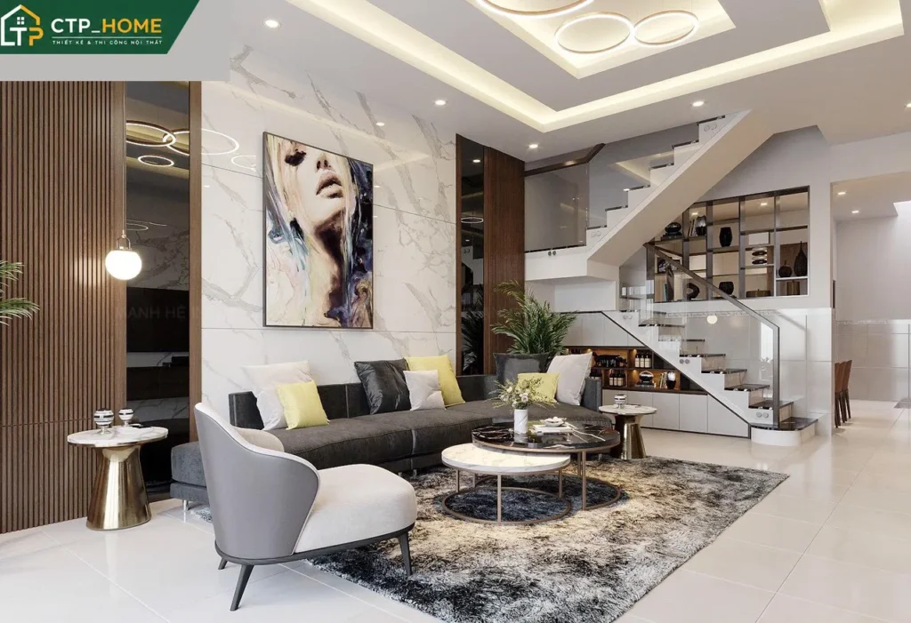 Thiết kế nội thất nhà phố 3PN tại Hóc Môn – CTP_HOME - Ảnh 1
