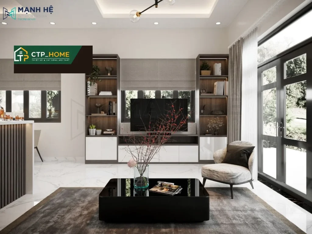 Thiết kế nội thất nhà phố anh Đức Long An 150m2 hiện đại 5 phòng ngủ - Ảnh 1