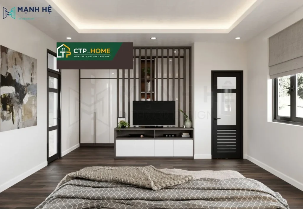 Thiết kế nội thất nhà phố anh Đức Long An 150m2 hiện đại 5 phòng ngủ - Ảnh 6