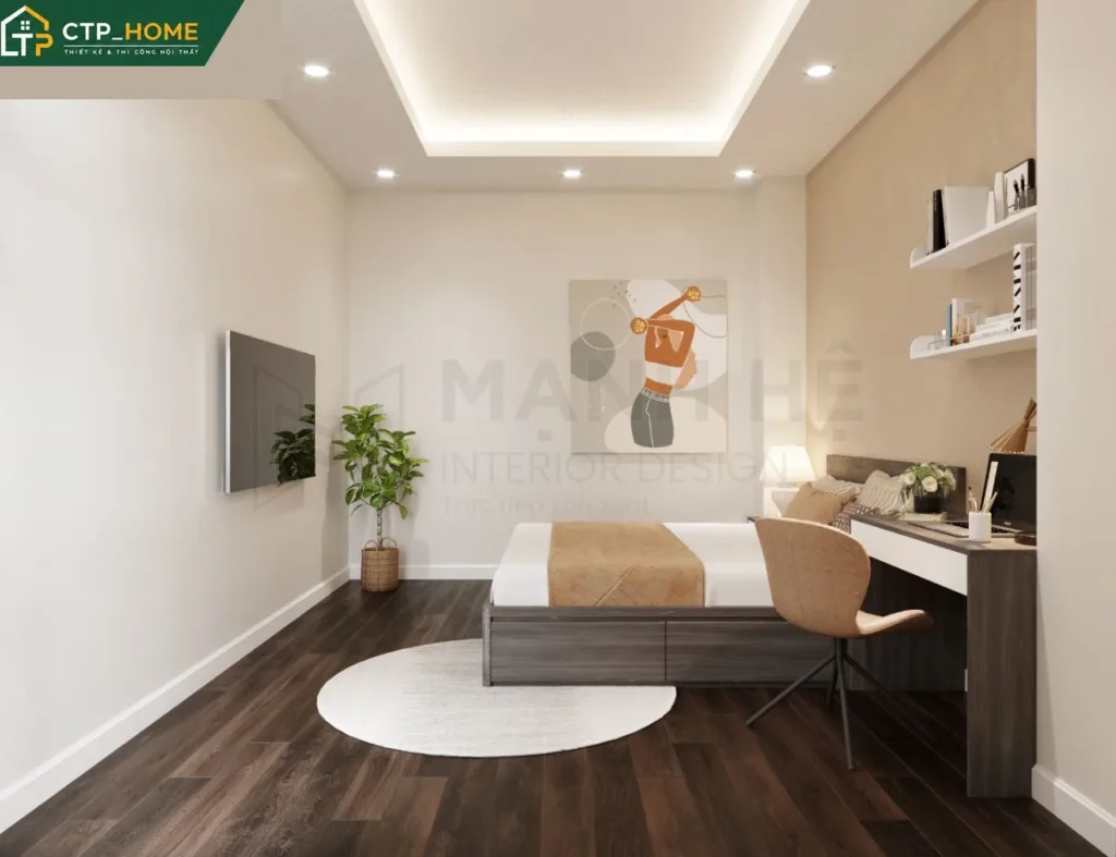 Thiết kế nội thất nhà phố anh Đức Long An 150m2 hiện đại 5 phòng ngủ - Ảnh 8