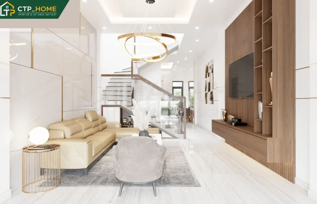 Thiết kế nội thất nhà phố Đồng Tháp 150m2 hiện đại – Anh Dũng - Ảnh 2