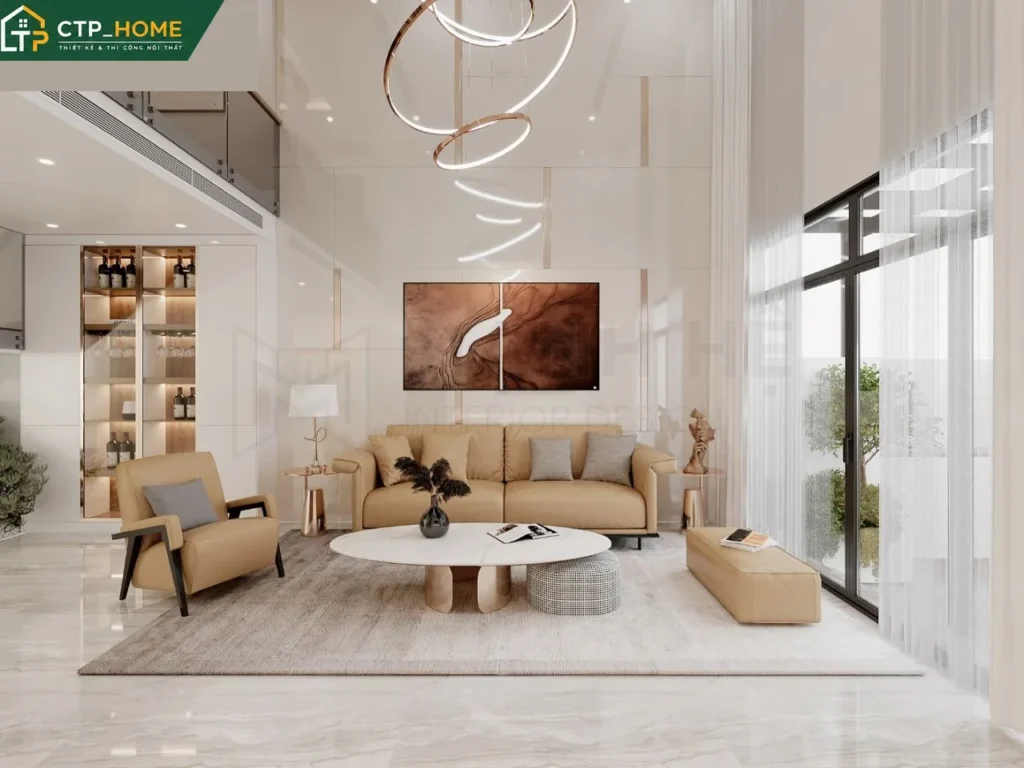 Thiết kế nội thất nhà phố Phú Nhuận 5 phòng ngủ hiện đại – CTP_HOME - Ảnh 2