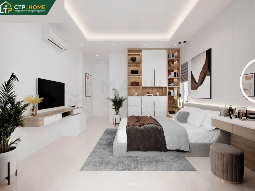 Thiết kế nội thất nhà phố Phú Nhuận 5 phòng ngủ hiện đại – CTP_HOME - Ảnh 5