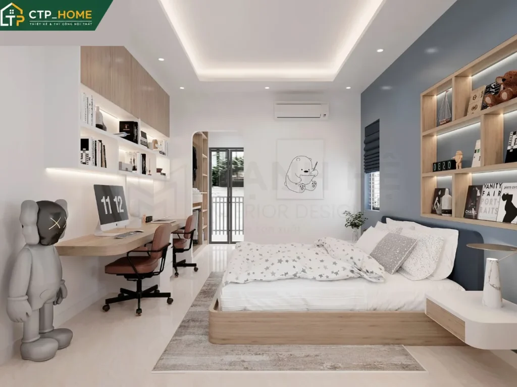 Thiết kế nội thất nhà phố Phú Nhuận 5 phòng ngủ hiện đại – CTP_HOME - Ảnh 7