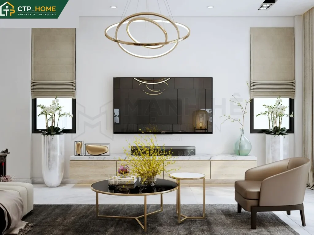 Thiết kế nội thất nhà phố hiện đại 3 phòng ngủ tại Thủ Đức – CTP_HOME - Ảnh 1