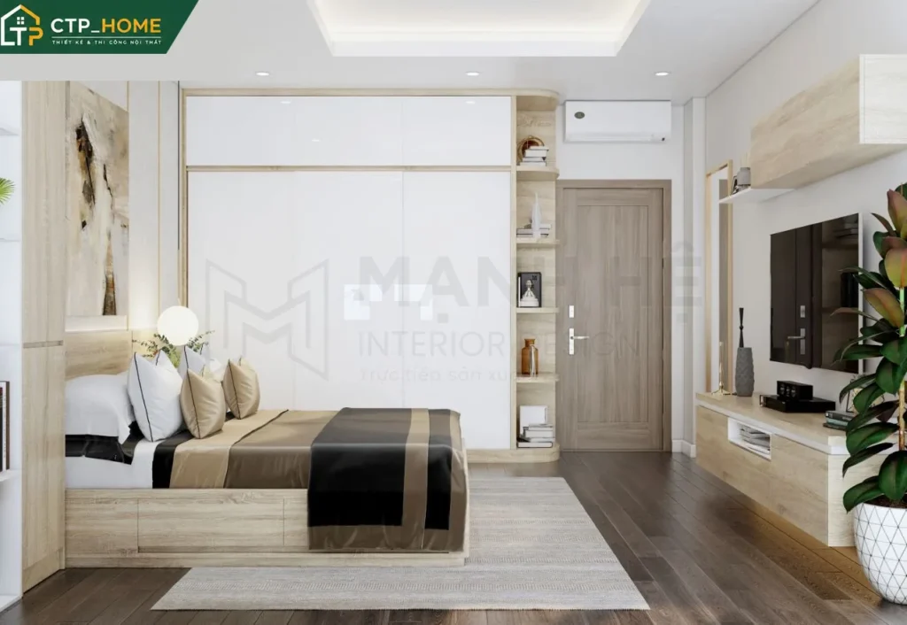Thiết kế nội thất nhà phố hiện đại 3 phòng ngủ tại Thủ Đức – CTP_HOME - Ảnh 4