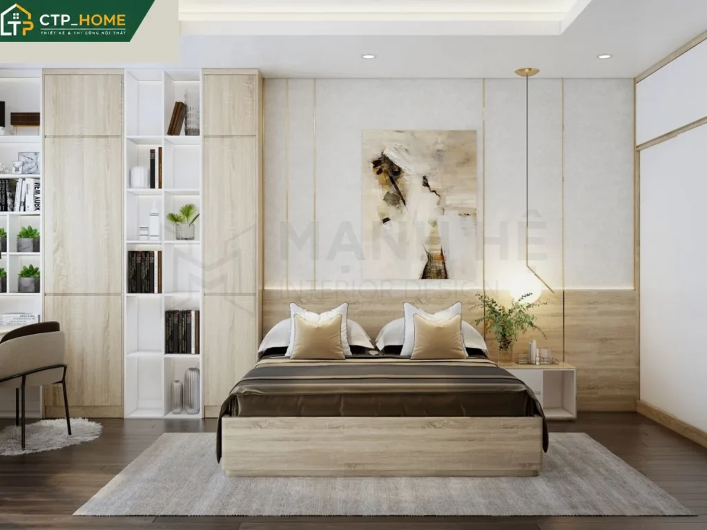 Thiết kế nội thất nhà phố hiện đại 3 phòng ngủ tại Thủ Đức – CTP_HOME - Ảnh 5