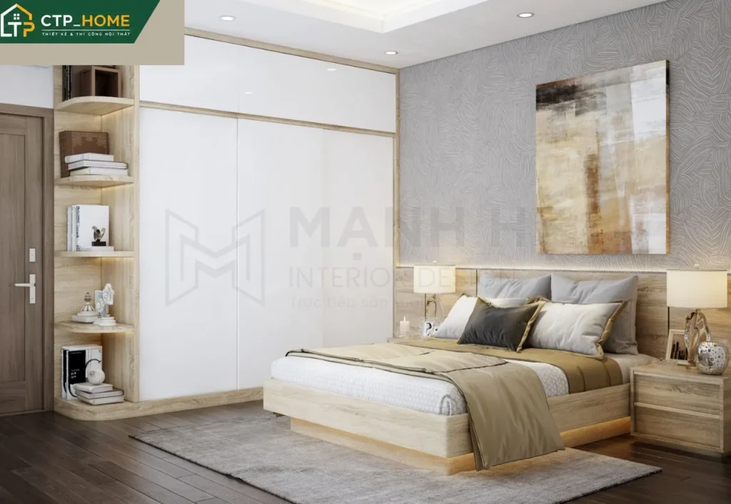 Thiết kế nội thất nhà phố hiện đại 3 phòng ngủ tại Thủ Đức – CTP_HOME - Ảnh 7