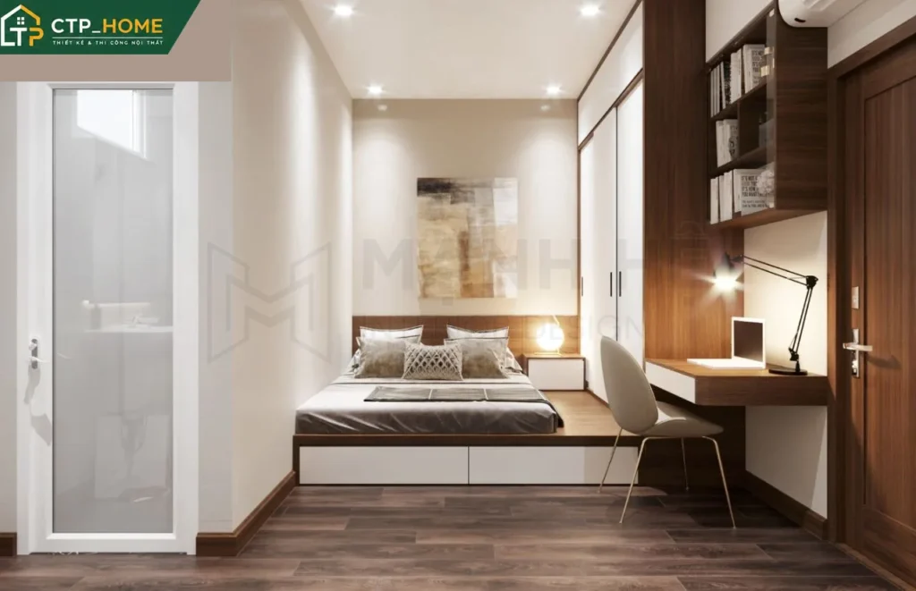 Thiết kế nội thất nhà phố Anh Khánh Gò Vấp 3 phòng ngủ hiện đại - Ảnh 9