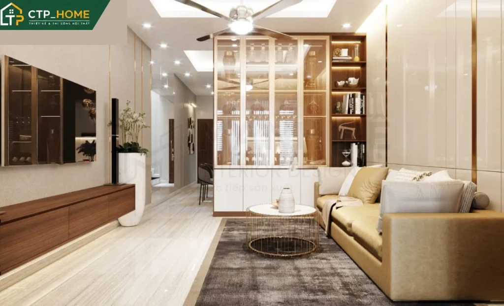 Thiết kế nội thất nhà phố Anh Khánh Gò Vấp 3 phòng ngủ hiện đại - Ảnh 1