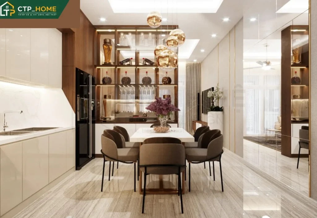 Thiết kế nội thất nhà phố Anh Khánh Gò Vấp 3 phòng ngủ hiện đại - Ảnh 3
