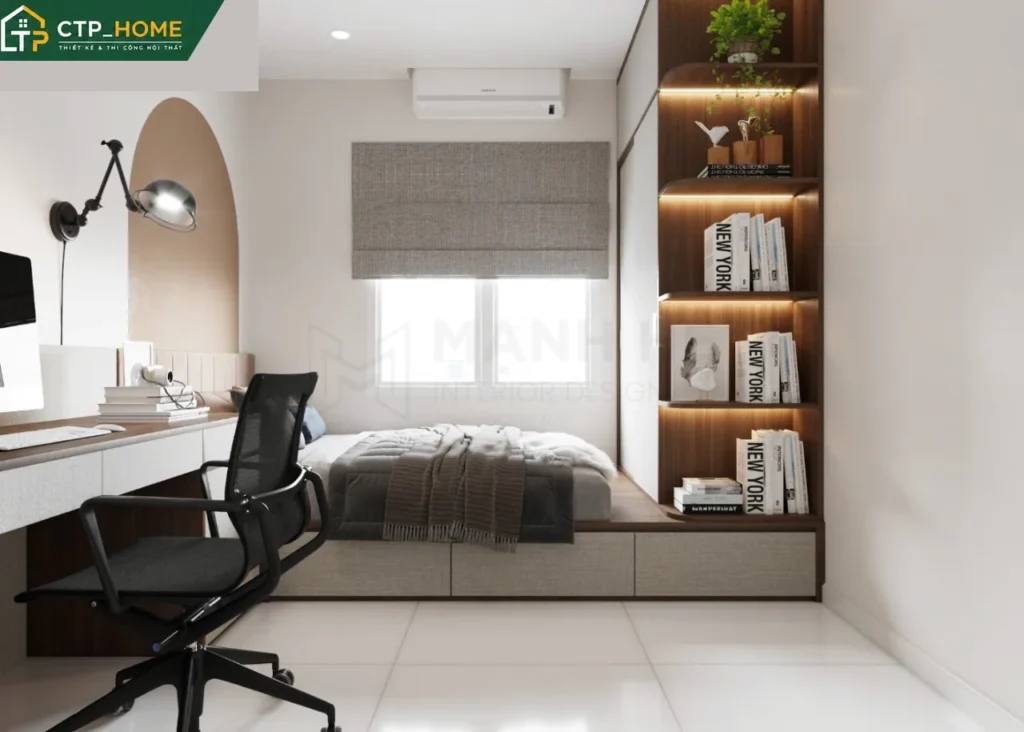 Thiết kế nội thất nhà phố anh Kiên Đồng Nai 150m2 hiện đại – CTP_HOME - Ảnh 9