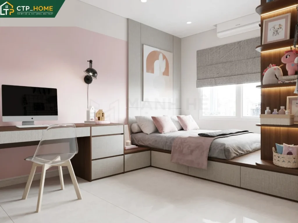 Thiết kế nội thất nhà phố anh Kiên Đồng Nai 150m2 hiện đại – CTP_HOME - Ảnh 5