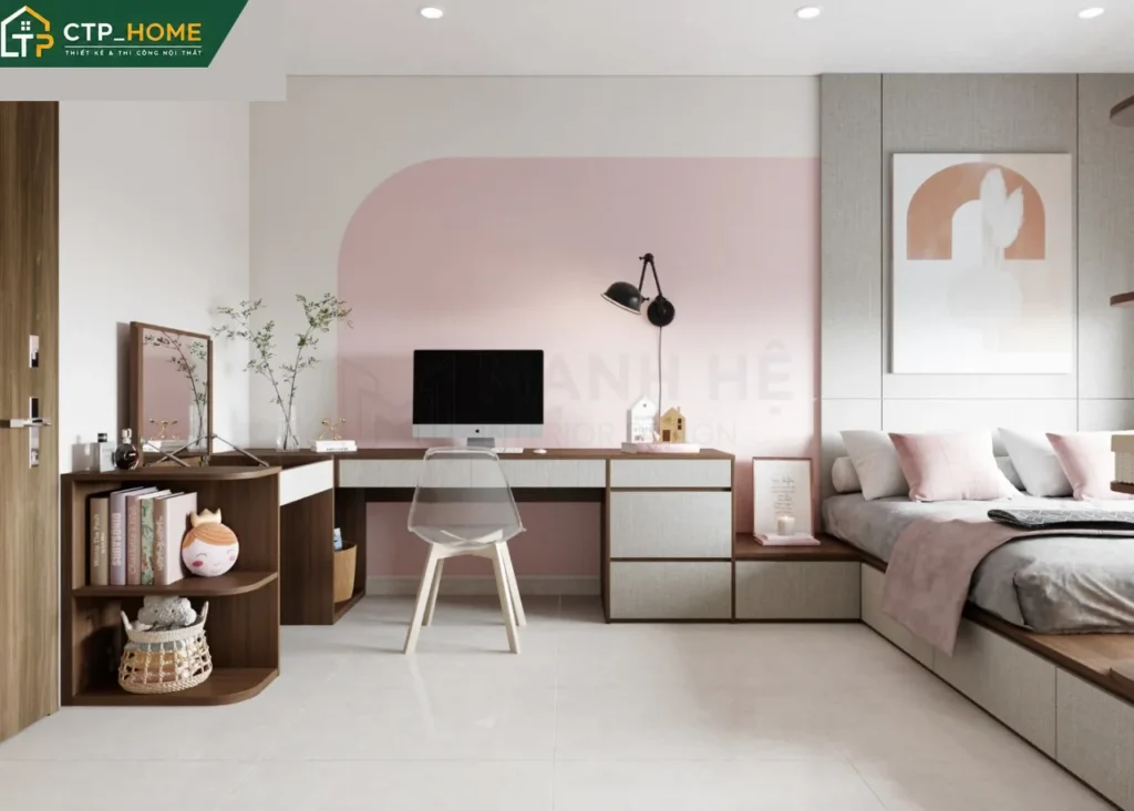 Thiết kế nội thất nhà phố anh Kiên Đồng Nai 150m2 hiện đại – CTP_HOME - Ảnh 6
