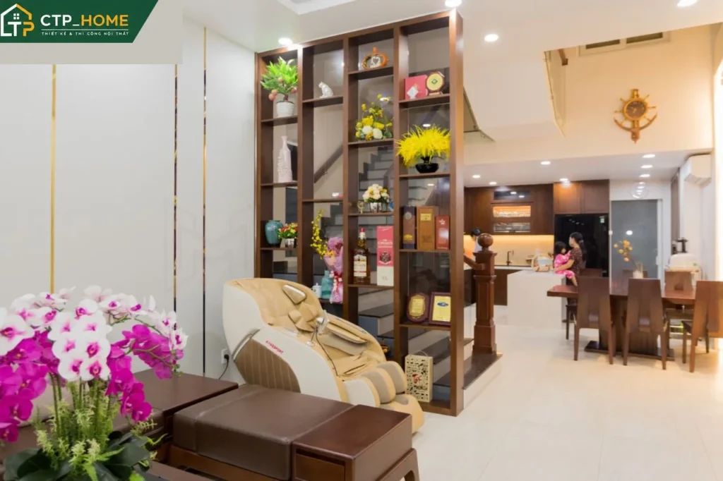 Hoàn thiện nội thất nhà phố 3 lầu Vĩnh Long 120m2 tại Quận 7 - Ảnh 1