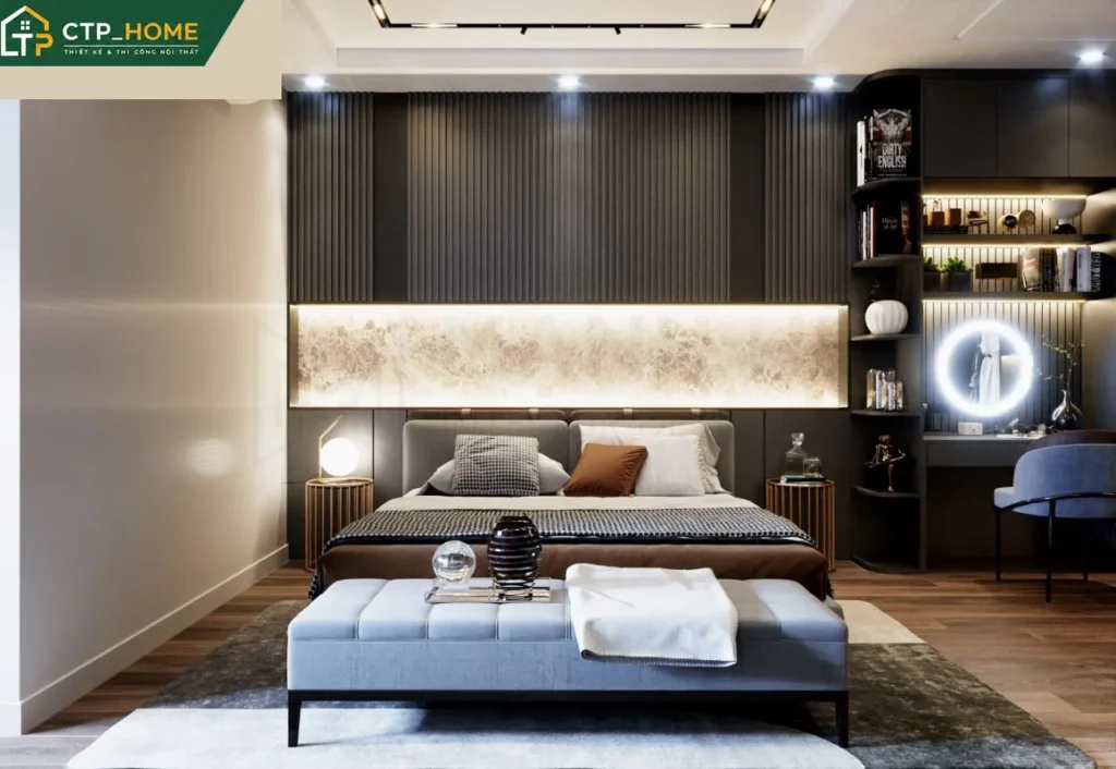 Thiết kế nội thất nhà phố Bình Dương 150m2 – Anh Tiến - Ảnh 4