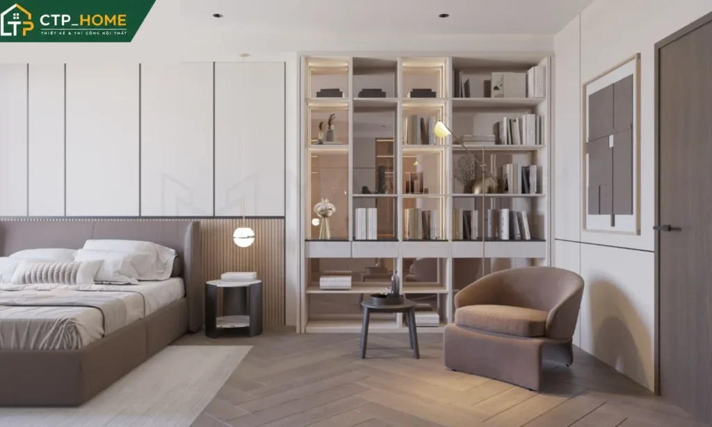 Thiết kế nội thất nhà phố Tiền Giang 150m2 – 4 phòng ngủ hiện đại - Ảnh 5