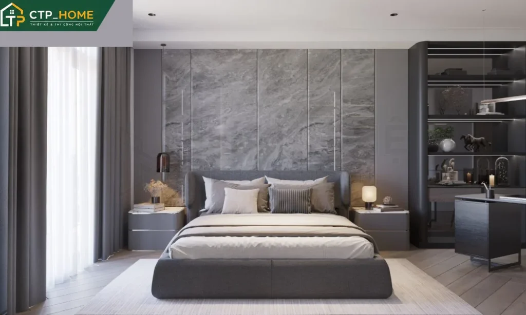 Thiết kế nội thất nhà phố Tiền Giang 150m2 – 4 phòng ngủ hiện đại - Ảnh 6