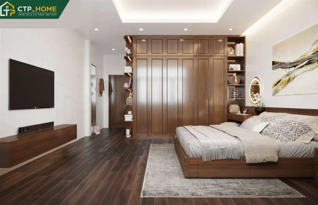 Thiết kế nội thất nhà phố Tiền Giang 150m2 – 3 tầng hiện đại cho anh Tùng - Ảnh 9
