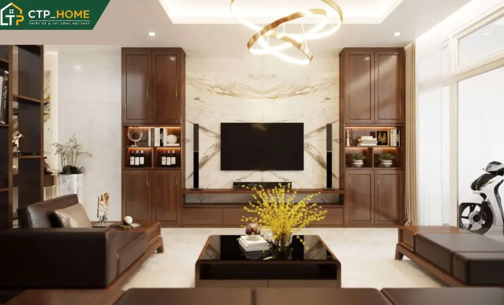 Thiết kế nội thất nhà phố Tiền Giang 150m2 – 3 tầng hiện đại cho anh Tùng - Ảnh 2